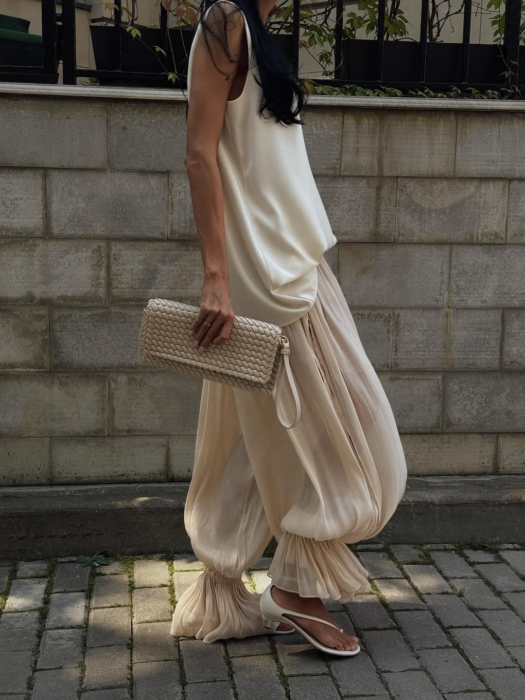 Conjunto de falda larga Alaia