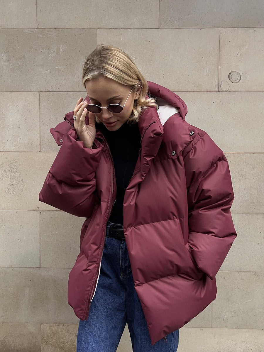 Hooded Down Quilted Jacket