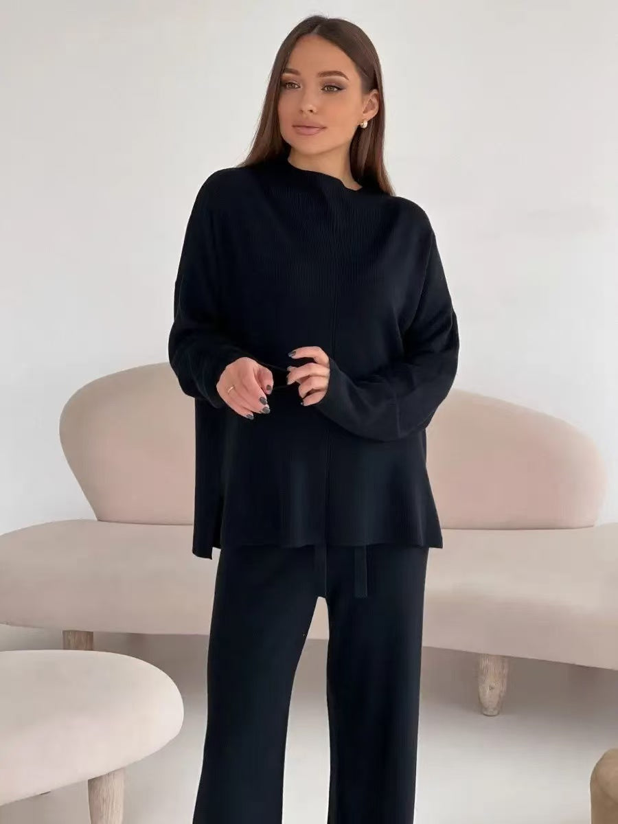 Solid Color Split Two Piece Set