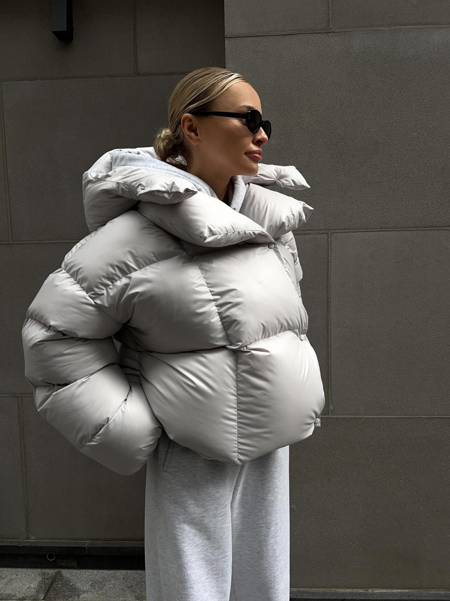 Oversized Short Puffer Jacket