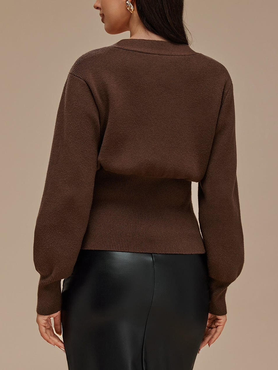 Retro V-neck Cardigan