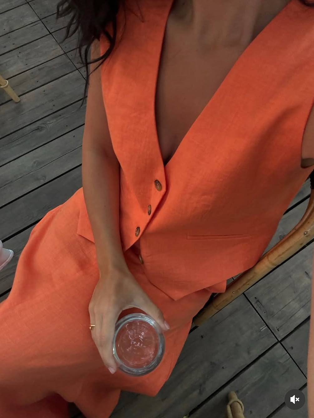 Cozy Linen Skirt Set