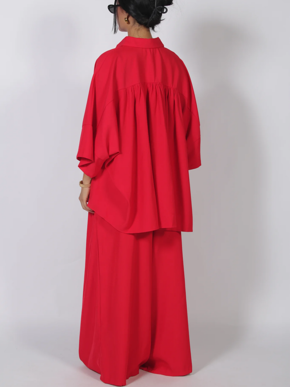 Retro Oversized Solid-Color Set