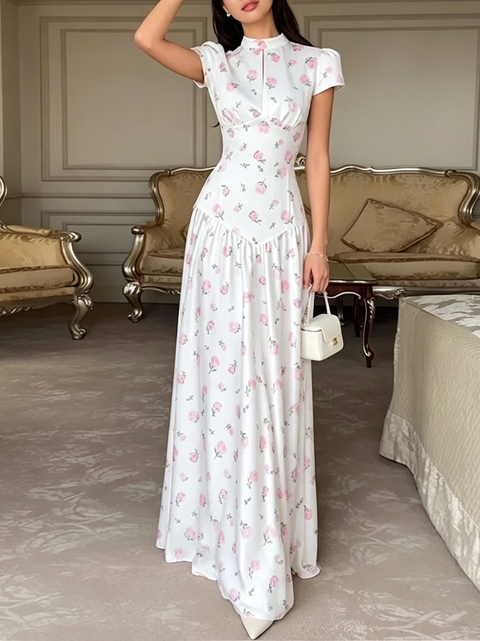 Conjunto de falda larga Alaia