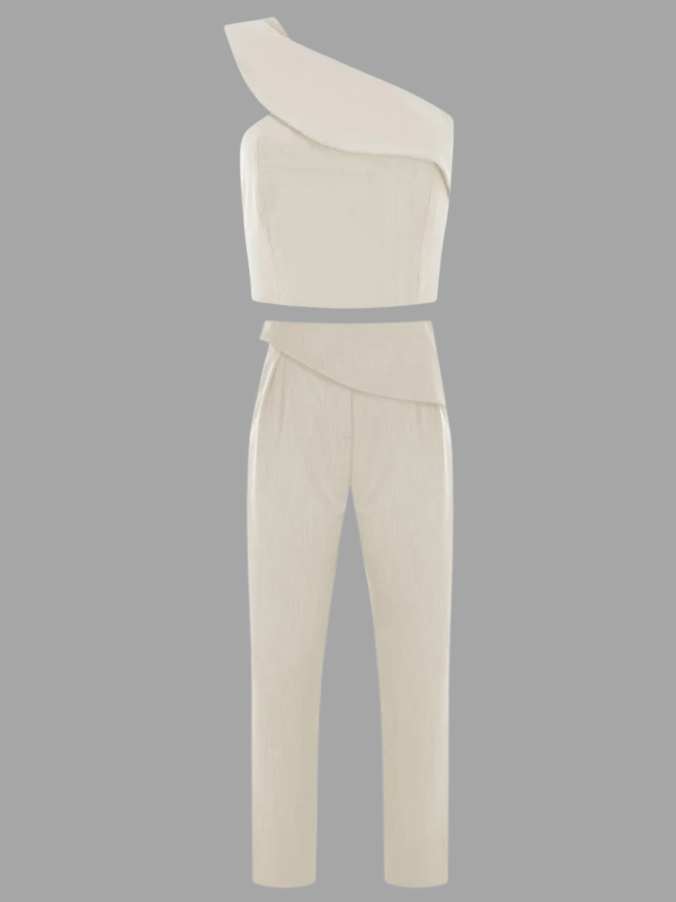 Irregular Vest Two Piece Set