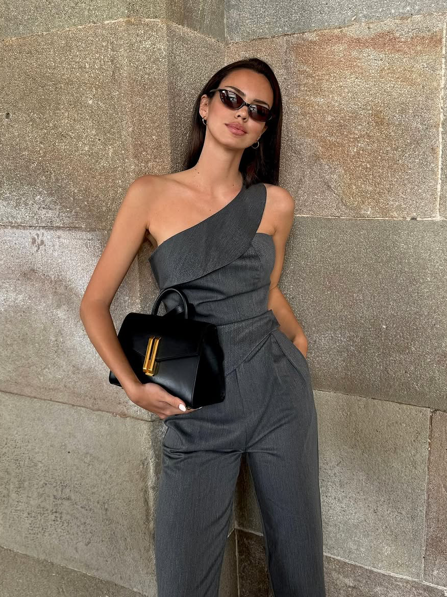 Irregular Vest Two Piece Set