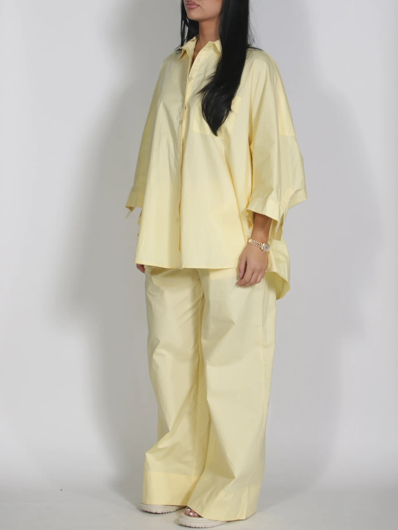 Retro Oversized Solid-Color Set