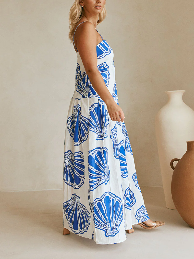 Linen Sleeveless Sheath Vacation Dress