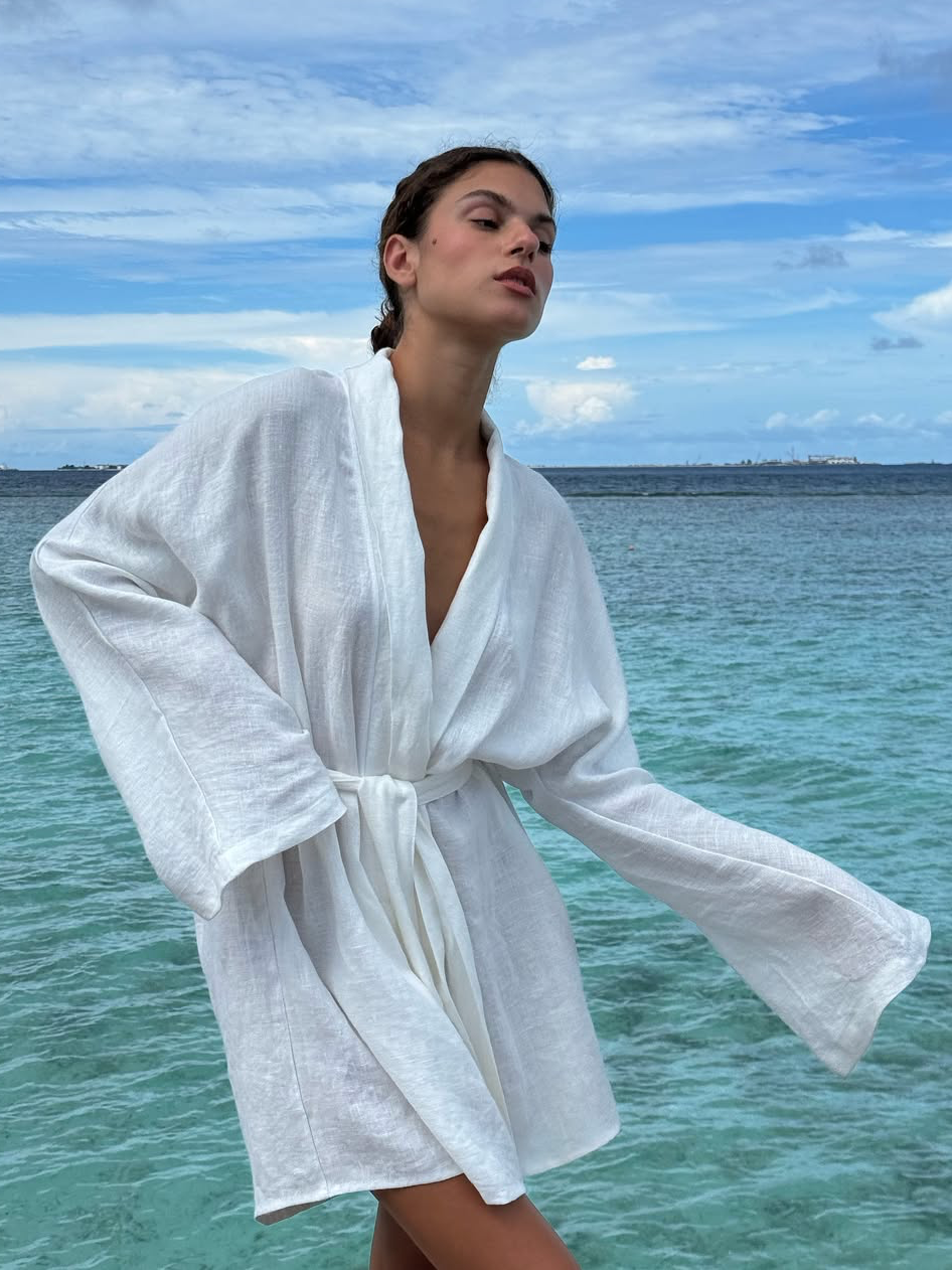Cotton-Linen Kimono