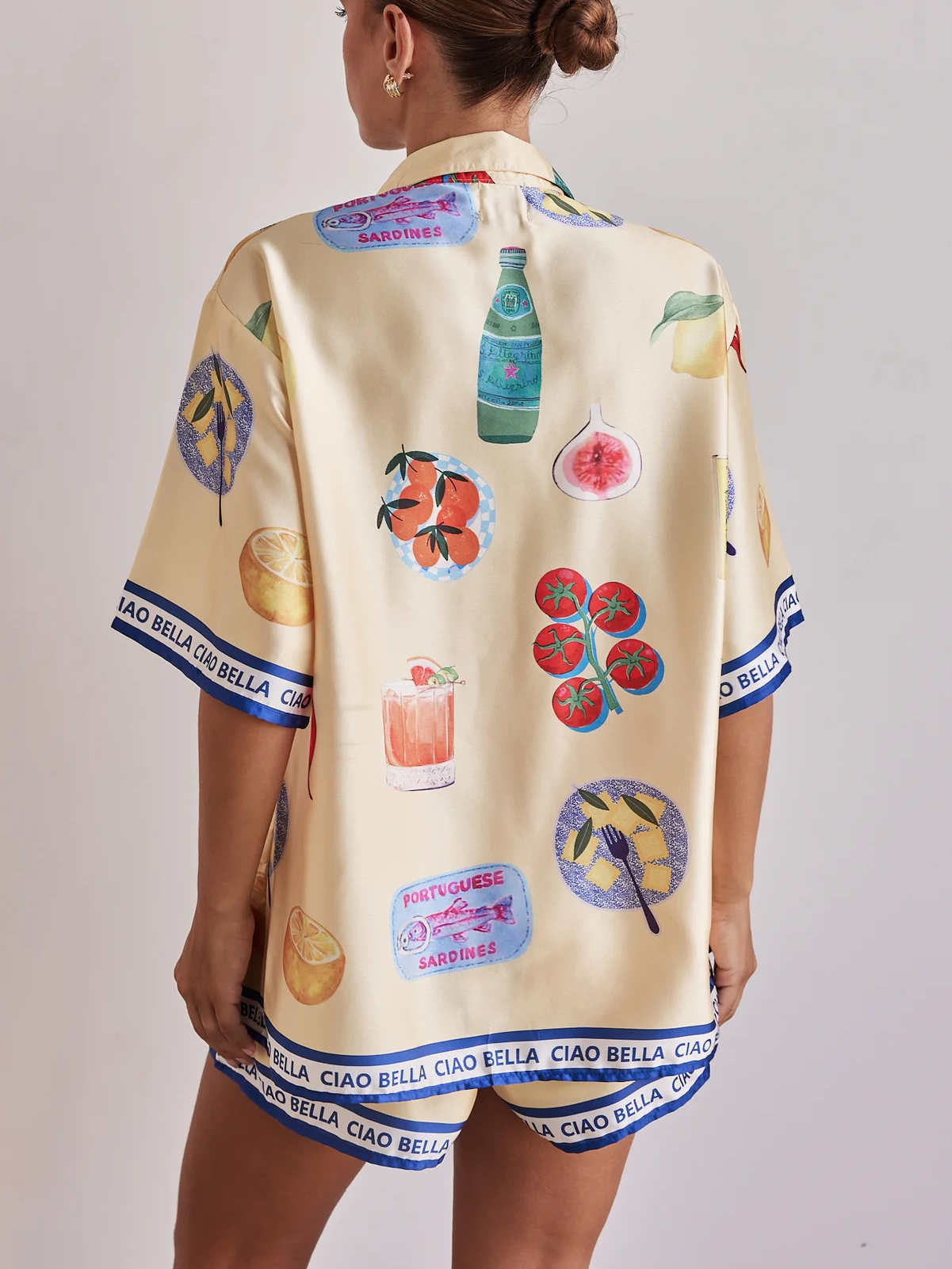 Chill Life Print Shorts Set