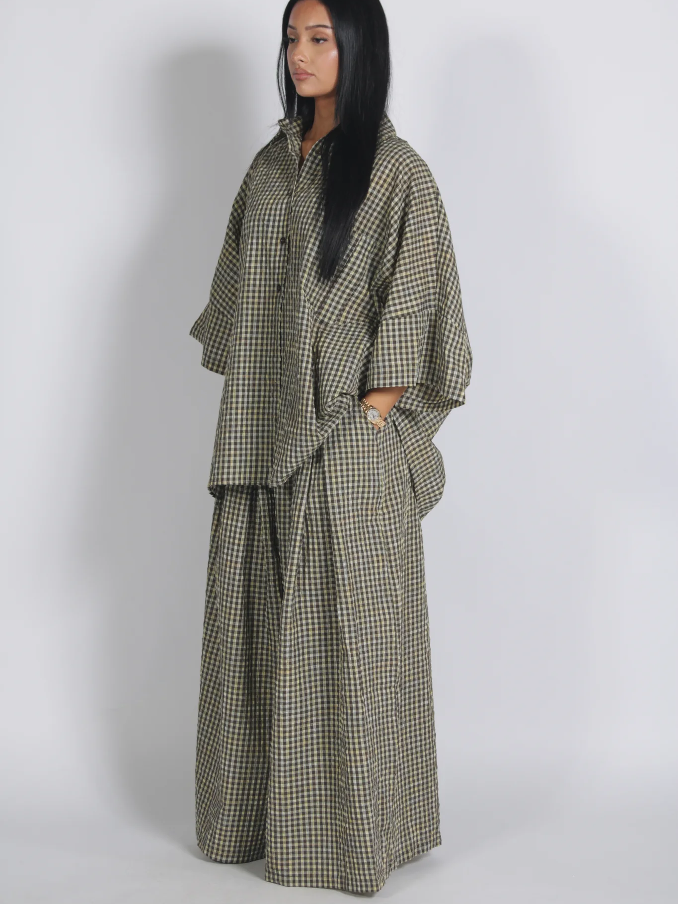 Retro Oversized Plaid set