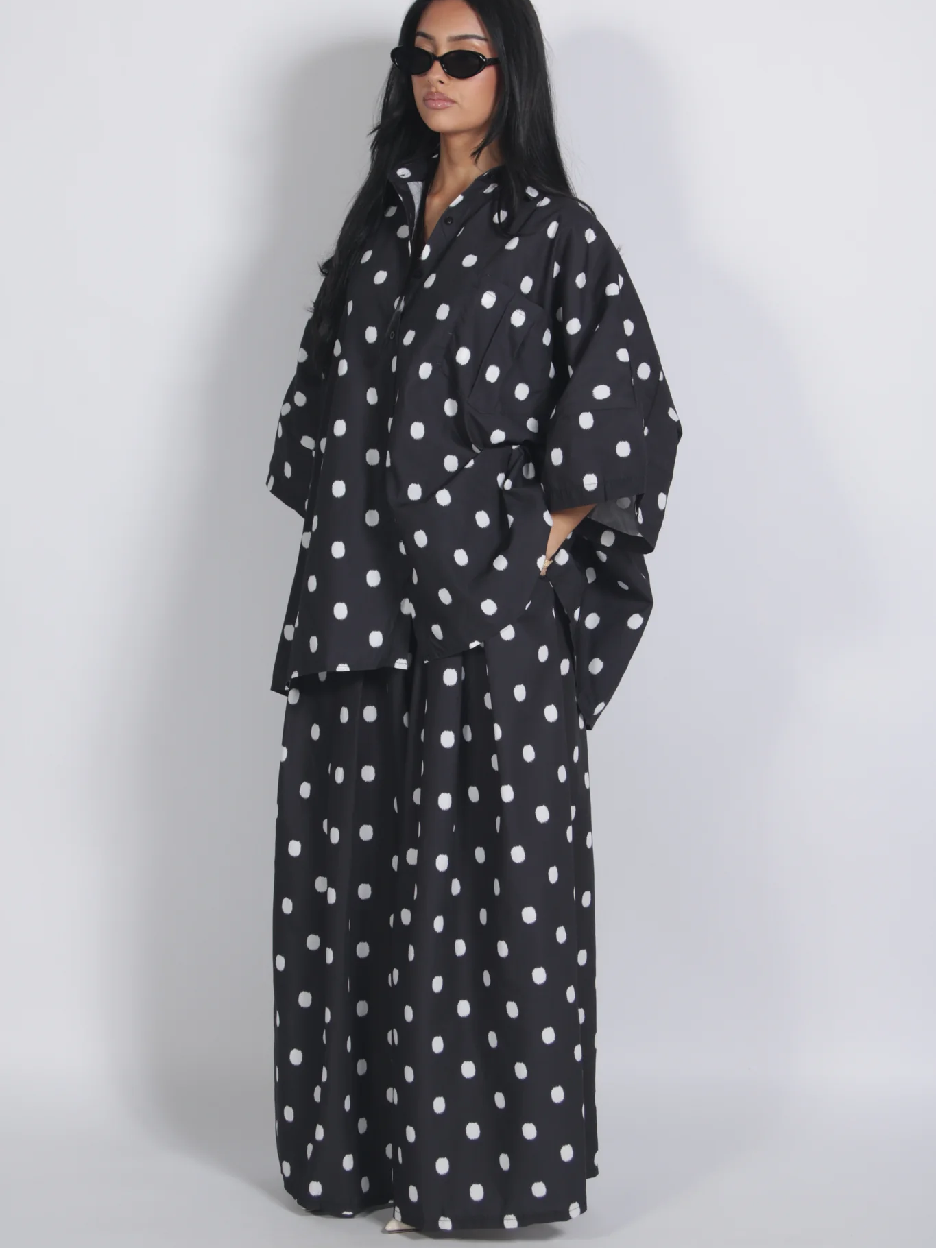 Retro Oversized Polka Dots Set