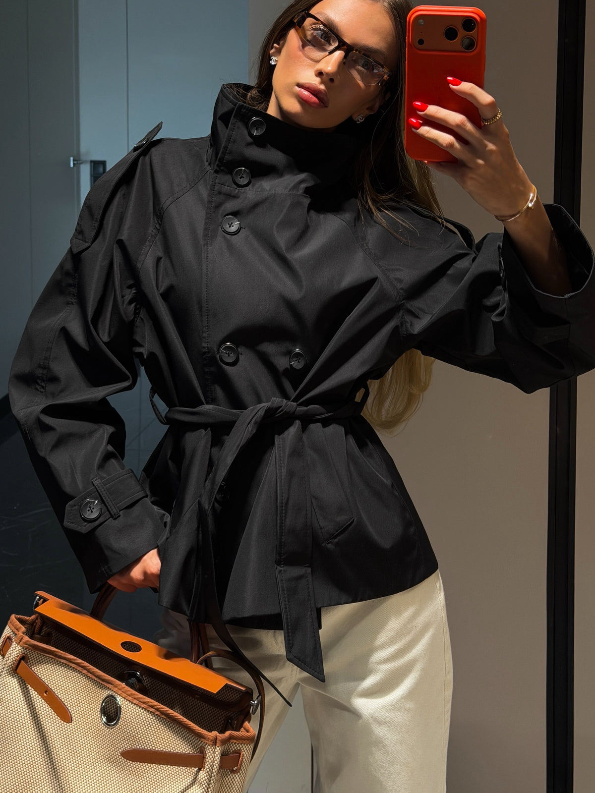 Double-Breasted Trench Coat