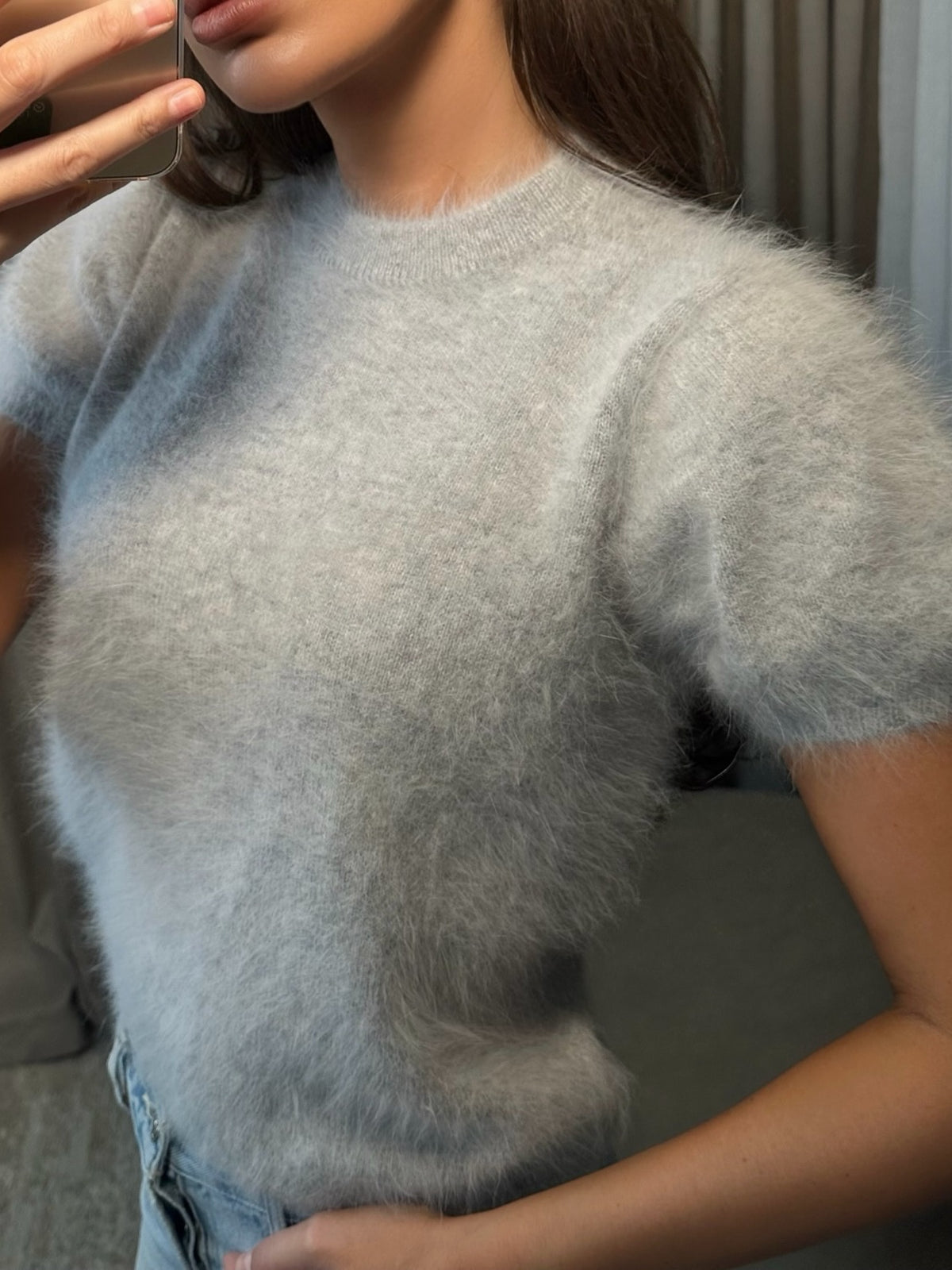Crew-Neck Plush Sweater