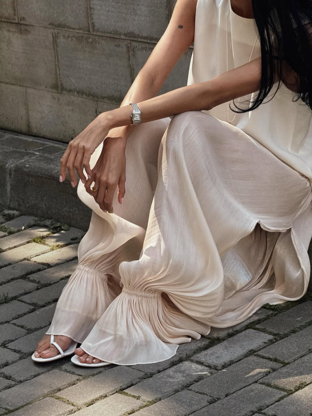 Conjunto de falda larga Alaia