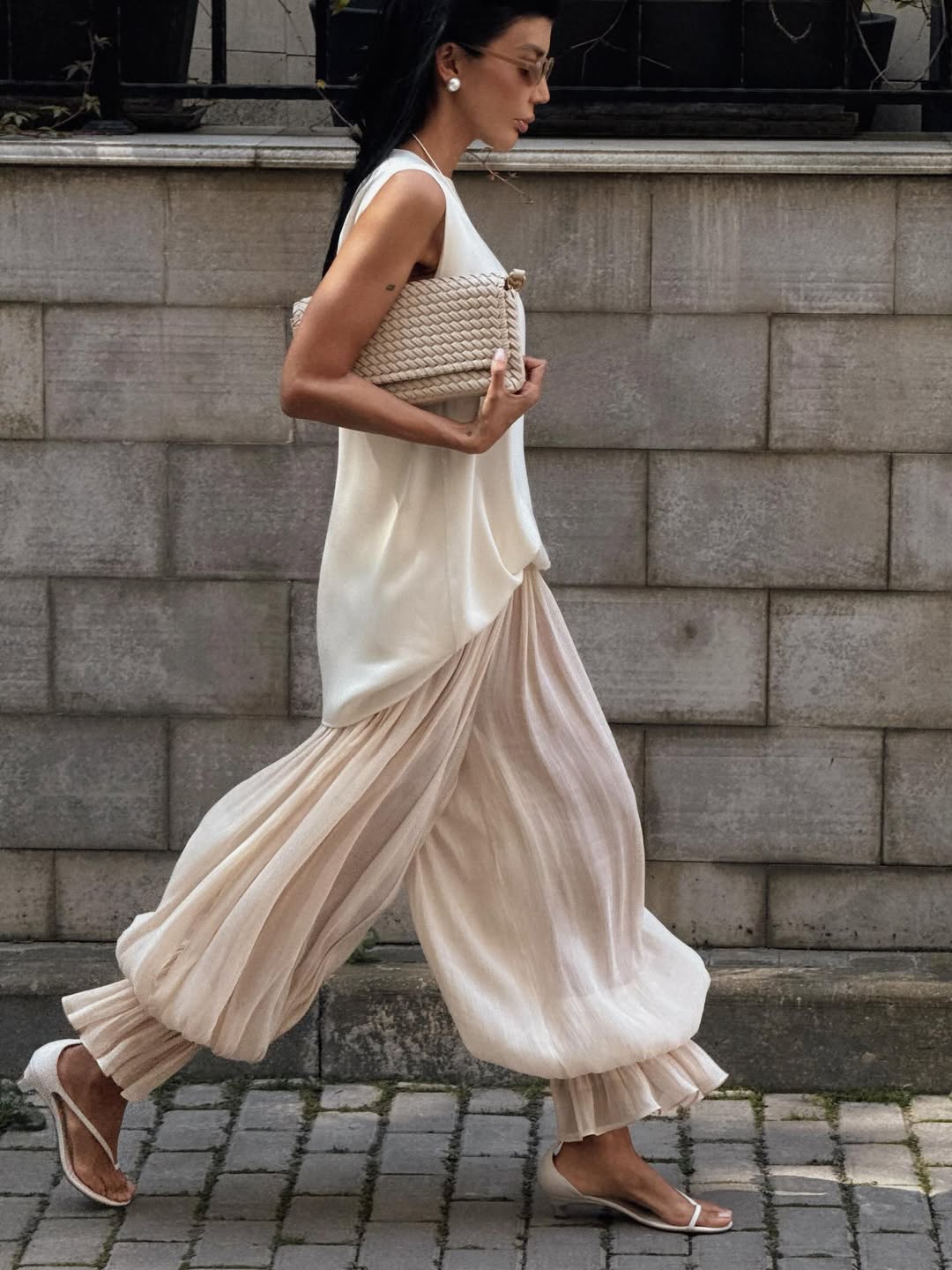 Conjunto de falda larga Alaia