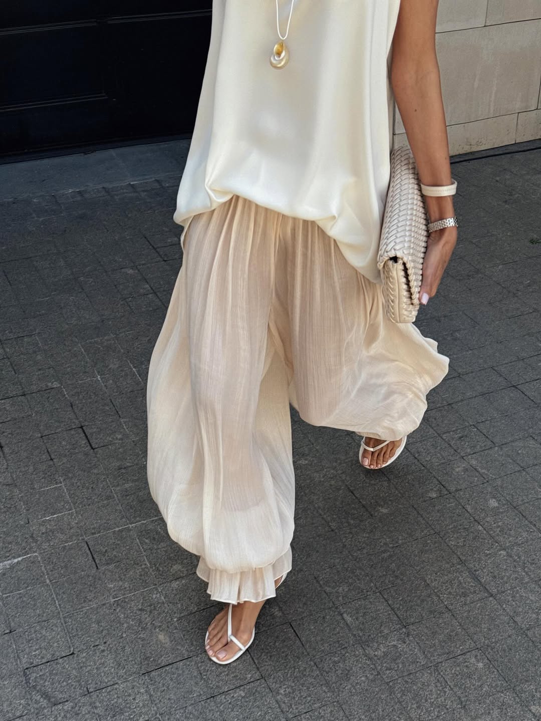 Conjunto de falda larga Alaia