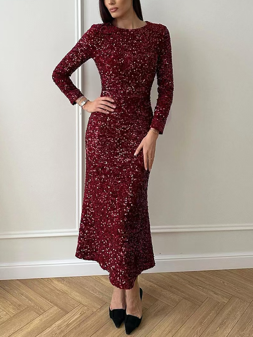 Eileen Sequin Midi Dress