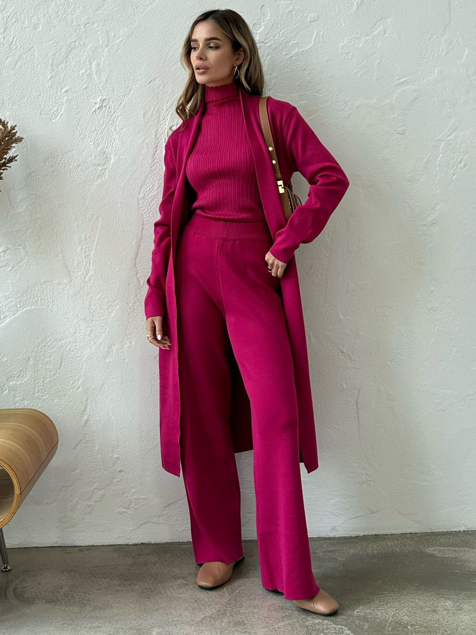 Cozy Cardigan Three Piece Set