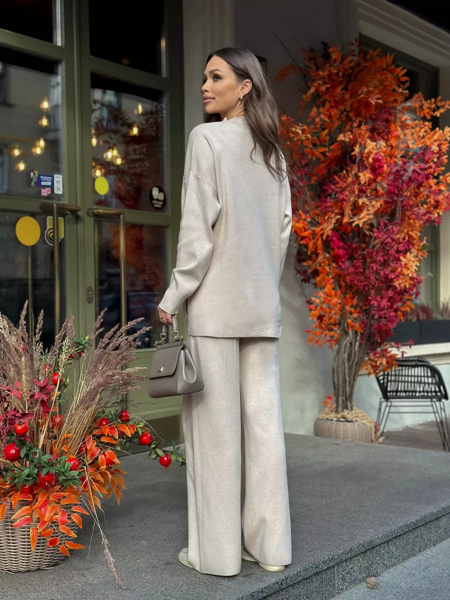 Solid Color Split Two Piece Set