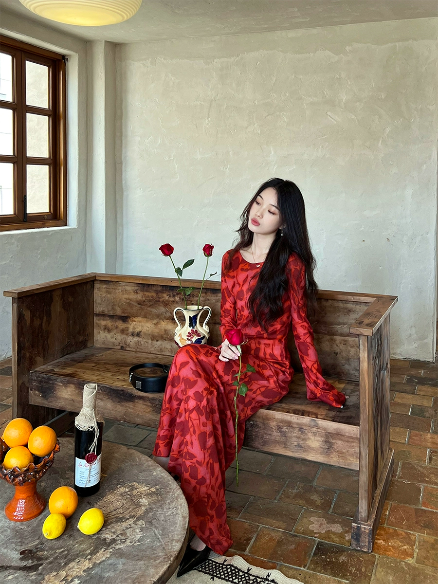 Morocco Rose Maxi Dress