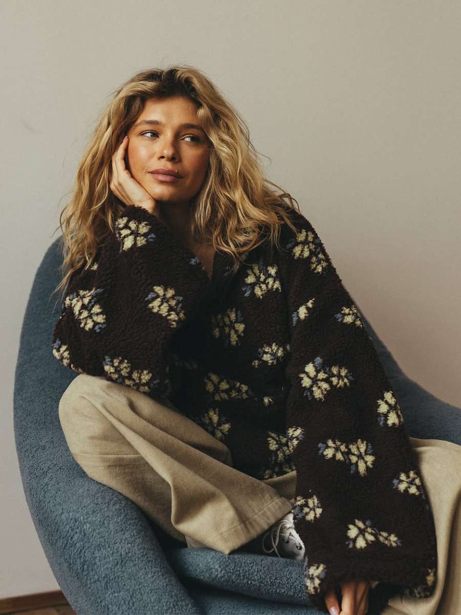Floral Fleece Jacket