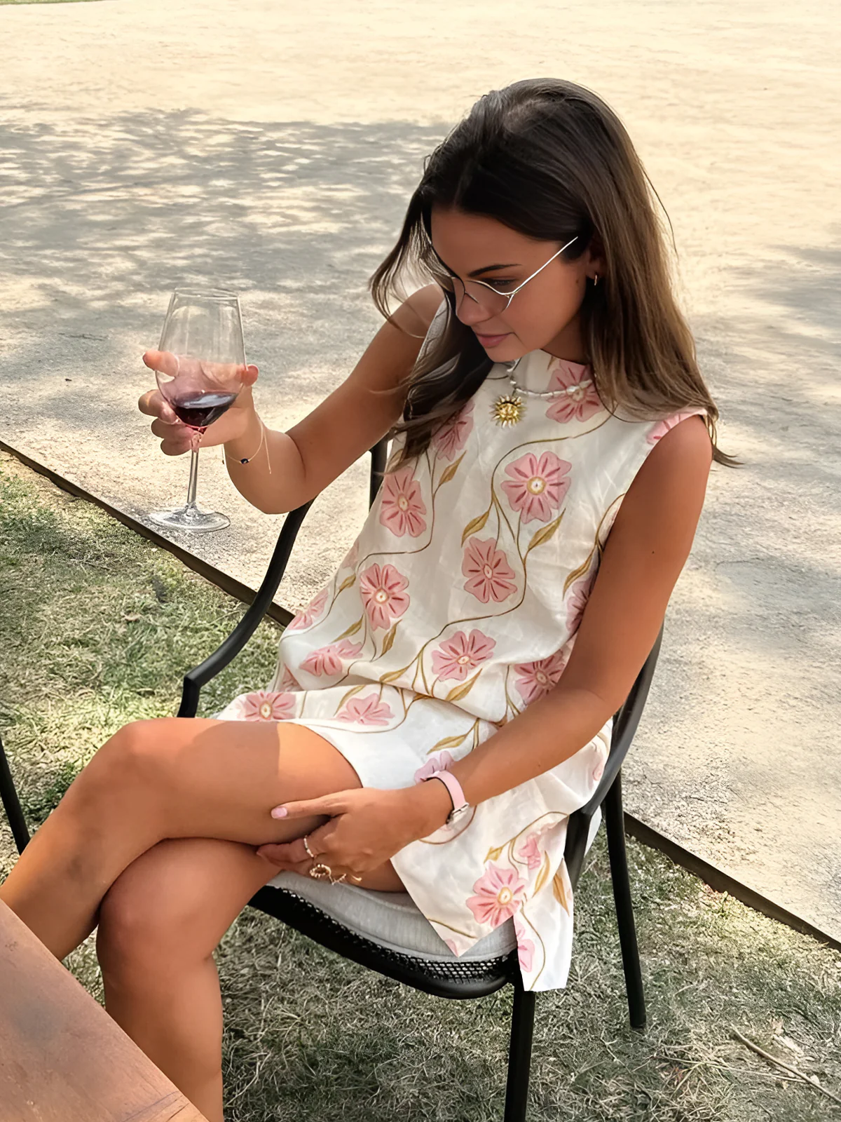 Print Sleeveless Short Dress