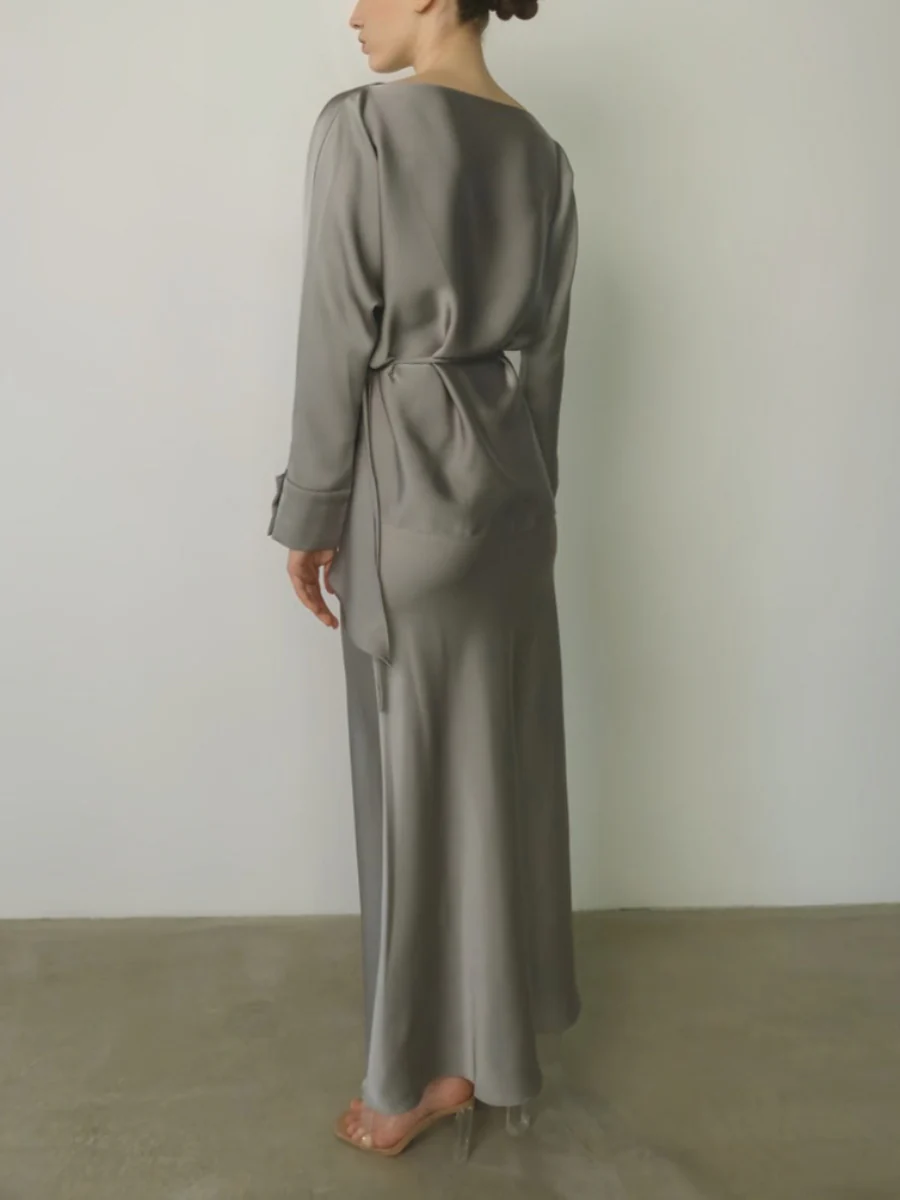 Cross Tie Back Solid Skirt Set