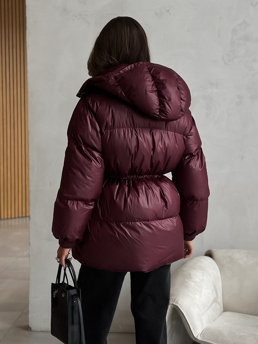 Hooded Zipper Down Jacket