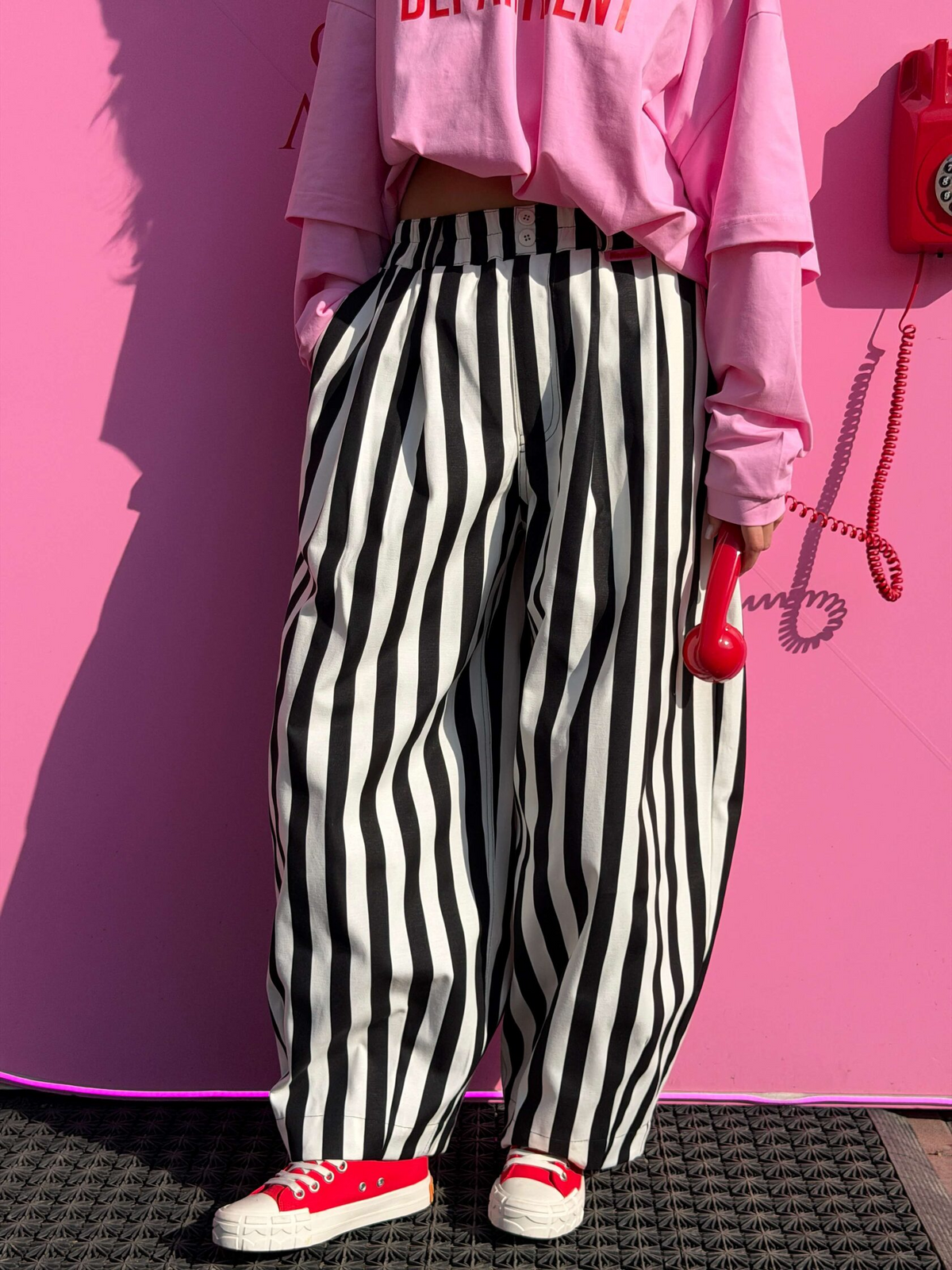 Striped Baggy Pants