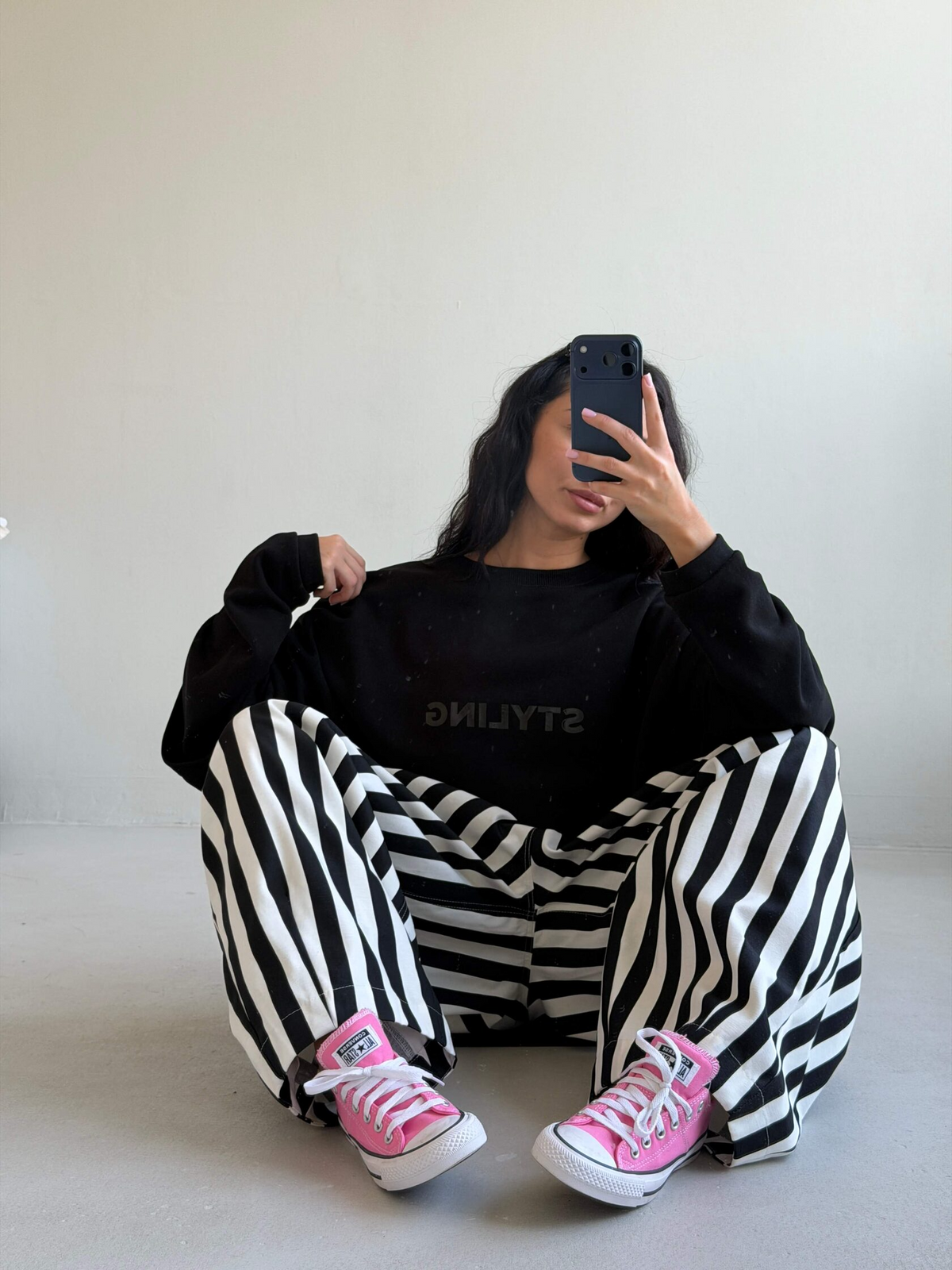Striped Baggy Pants