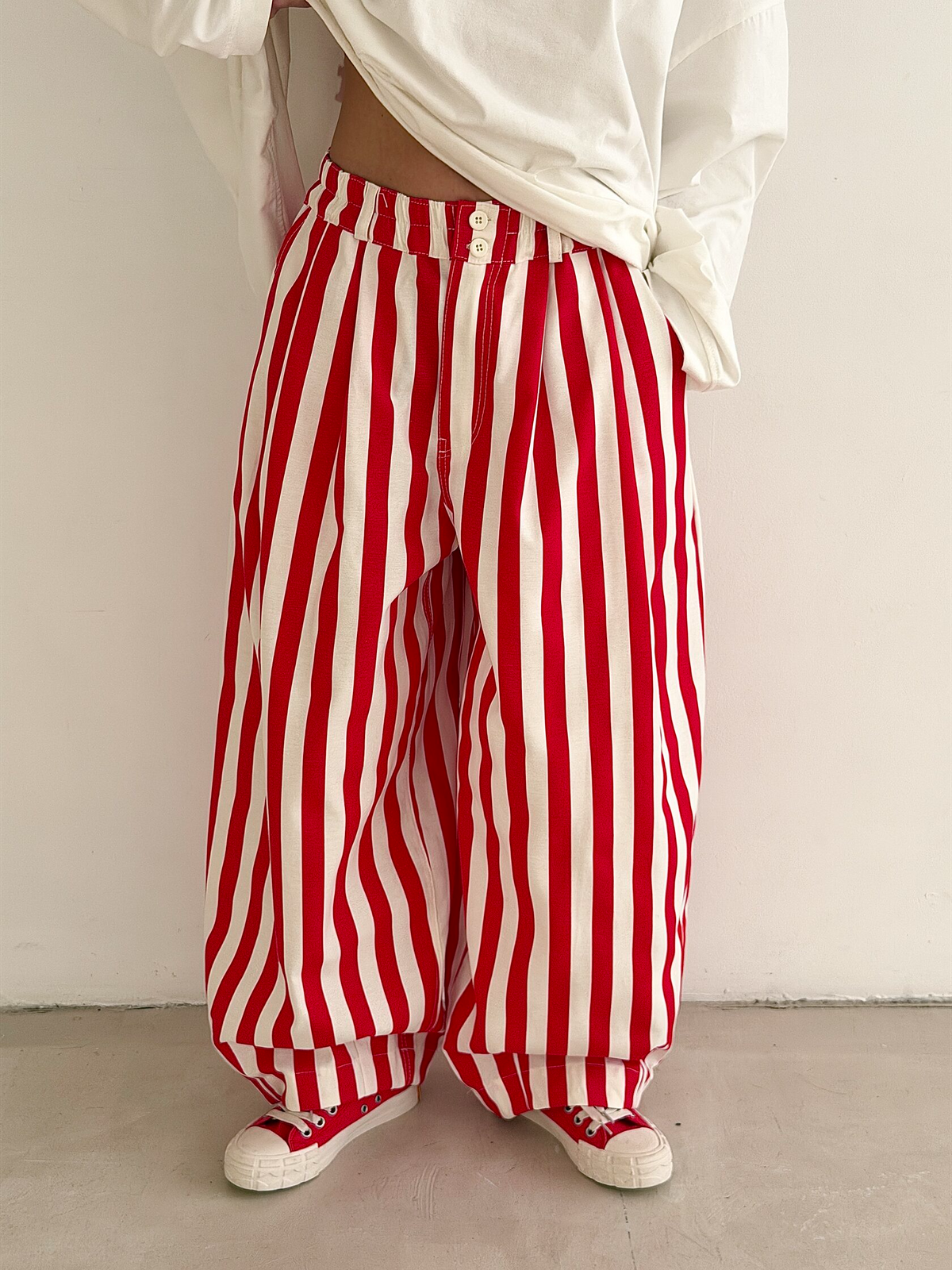 Striped Baggy Pants