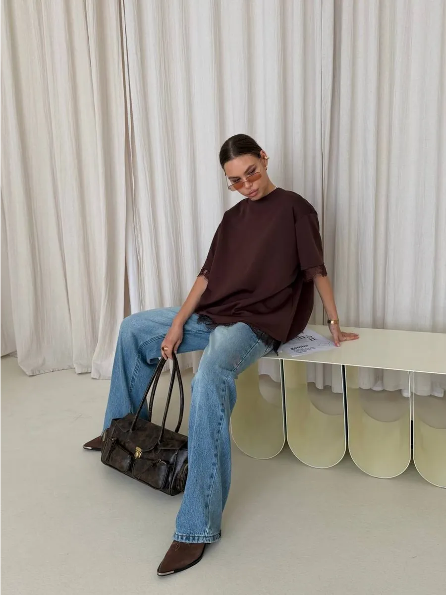 Vestido largo de satén con abertura