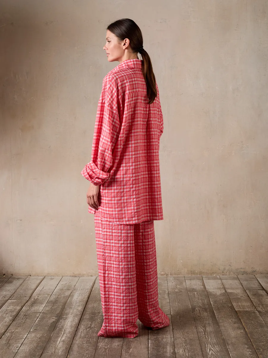 Checkered Loose-Fitting Set