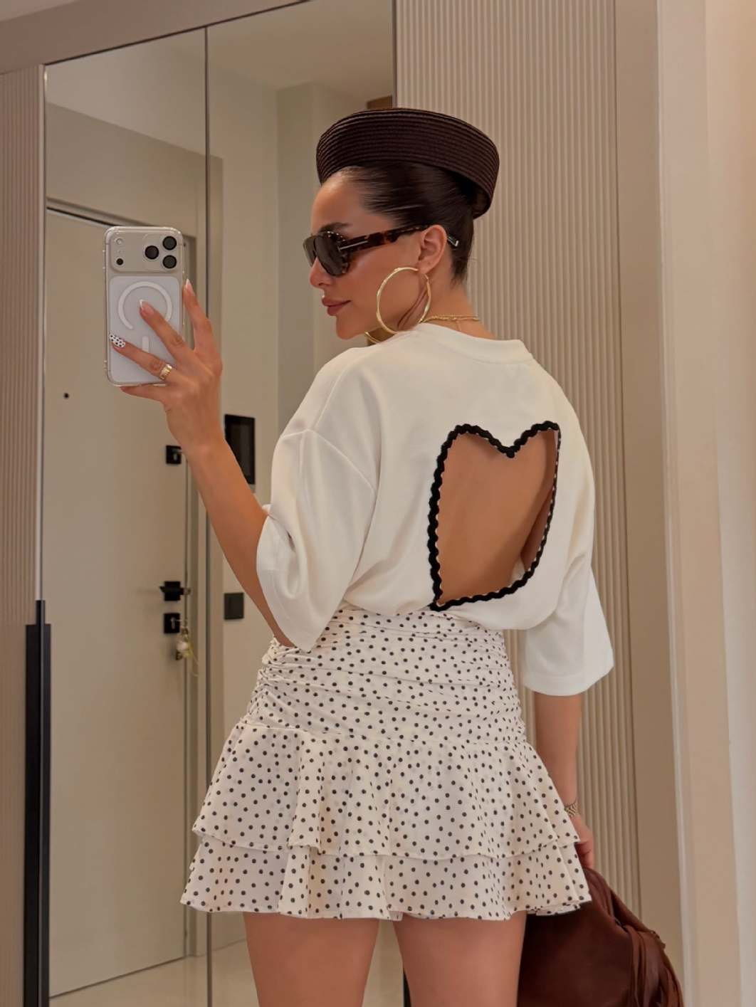Backless Top with Heart-Shaped Cutout