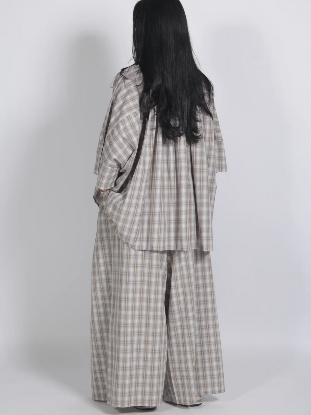 Retro Oversized Plaid Set