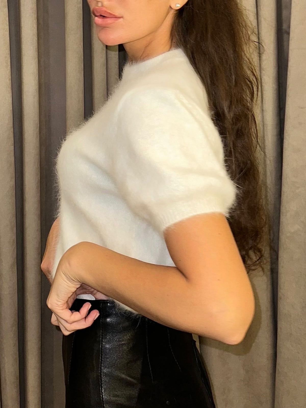 Crew-Neck Plush Sweater