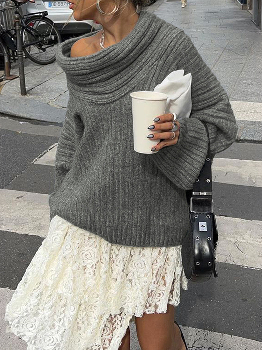 IT GIRLS Asymmetrical Sweater