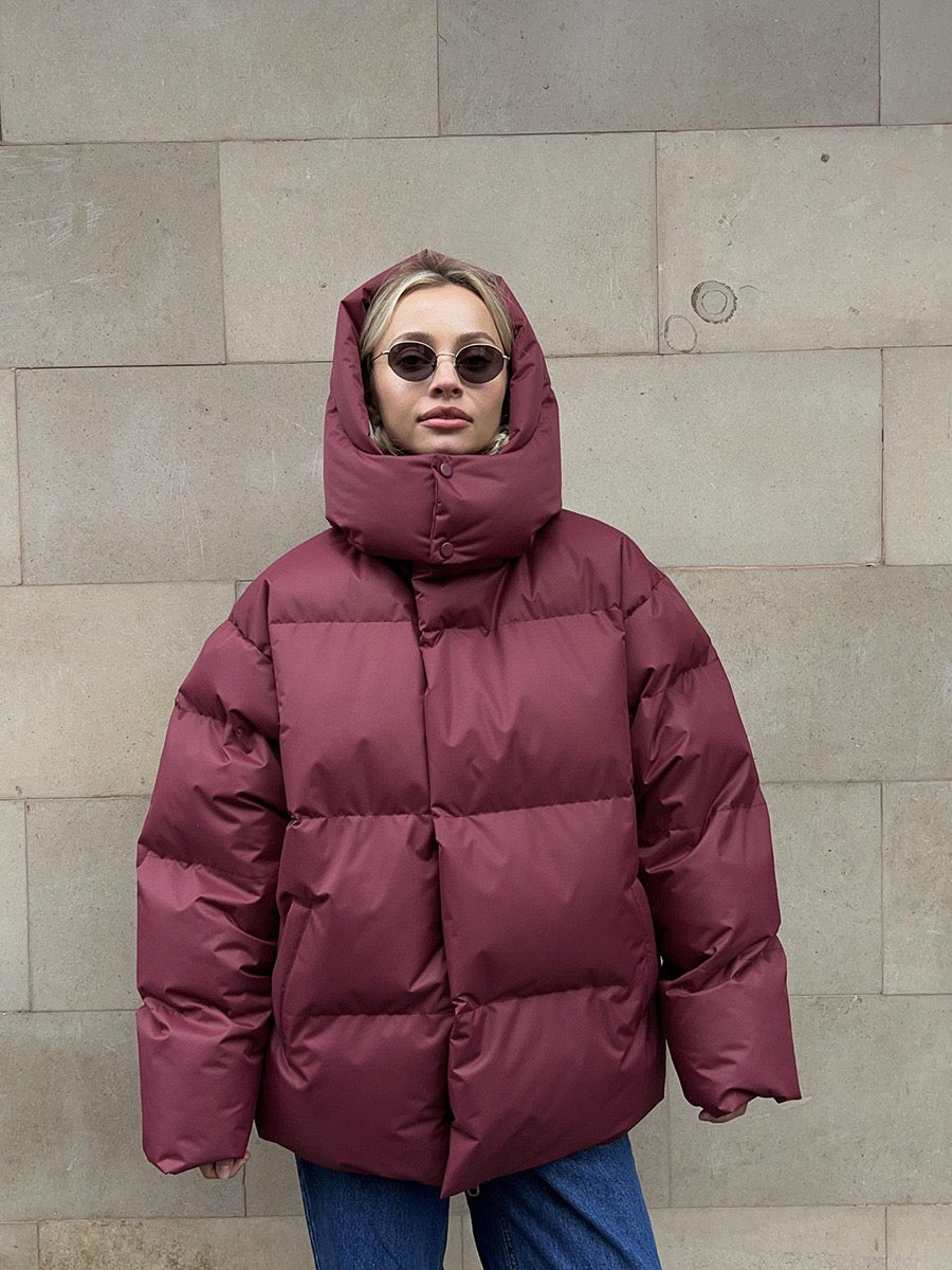 Hooded Down Quilted Jacket