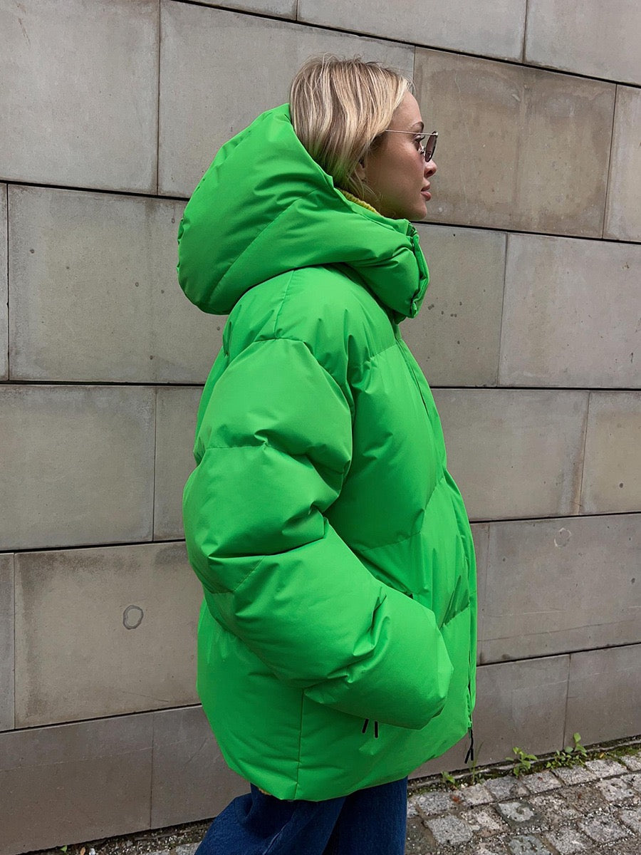 Hooded Down Quilted Jacket