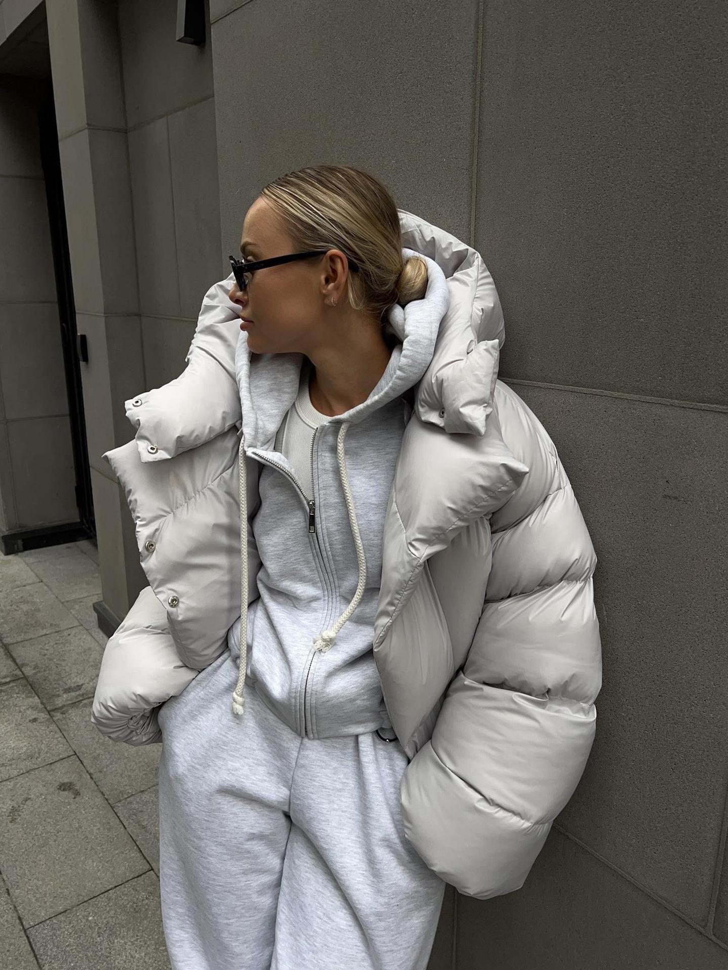 Oversized Short Puffer Jacket