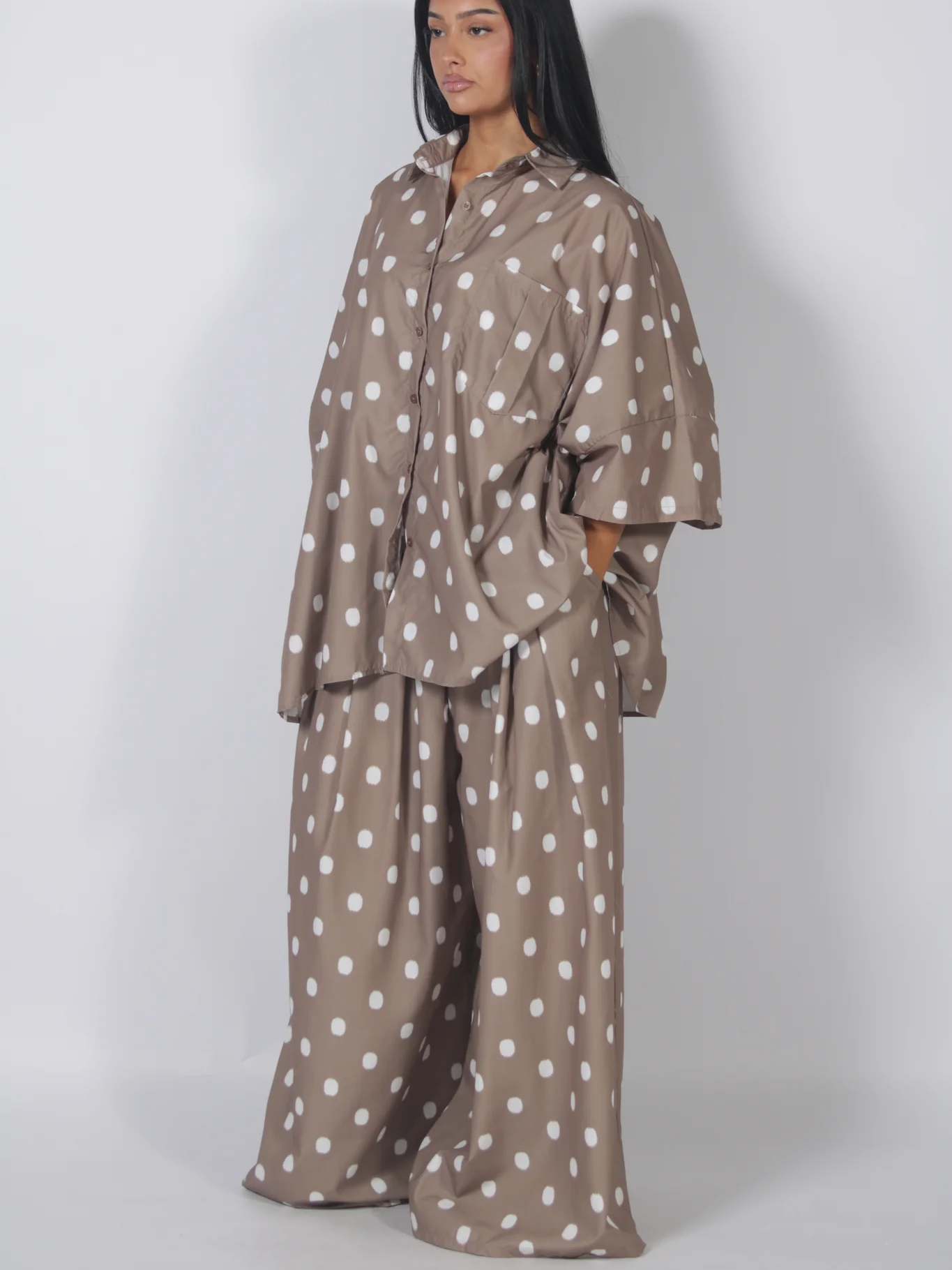 Retro Oversized Polka Dots Set