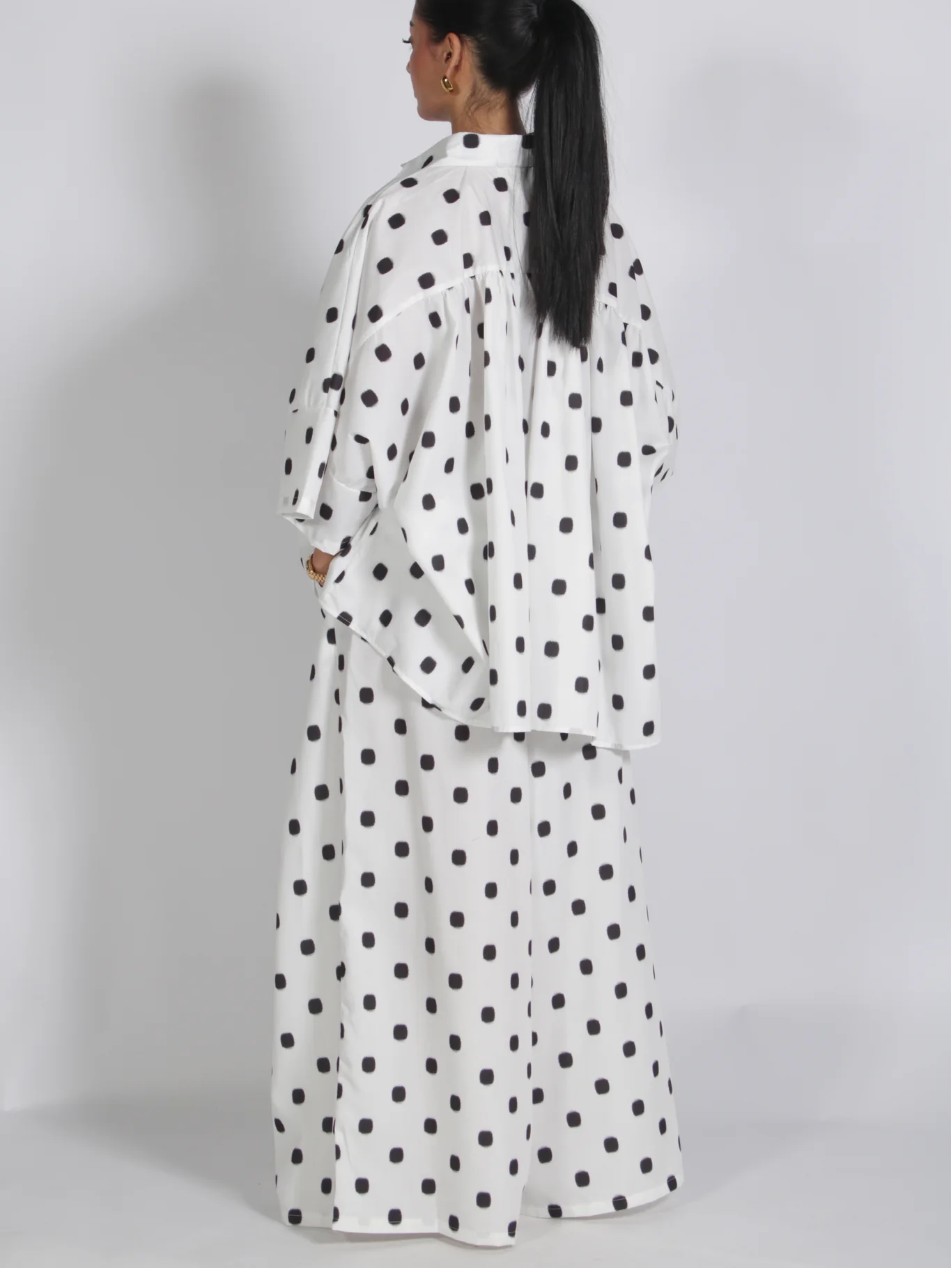 Retro Oversized Polka Dots Set