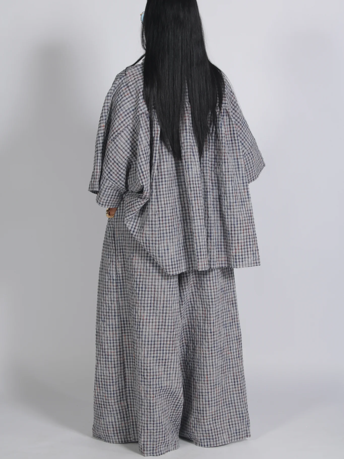 Retro Oversized Plaid set