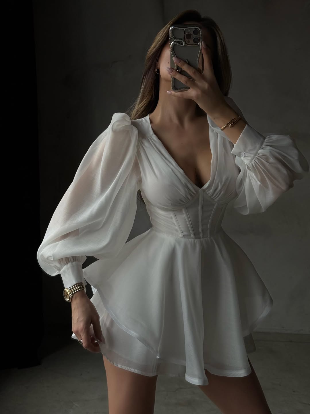 Chiffon Fitted Dress