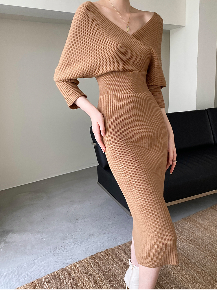 Irene Girdle Knit Dress