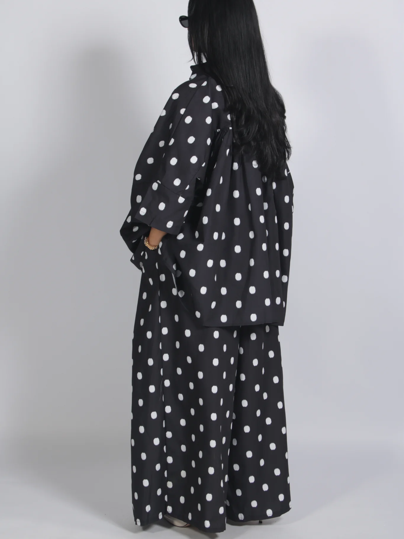 Retro Oversized Polka Dots Set