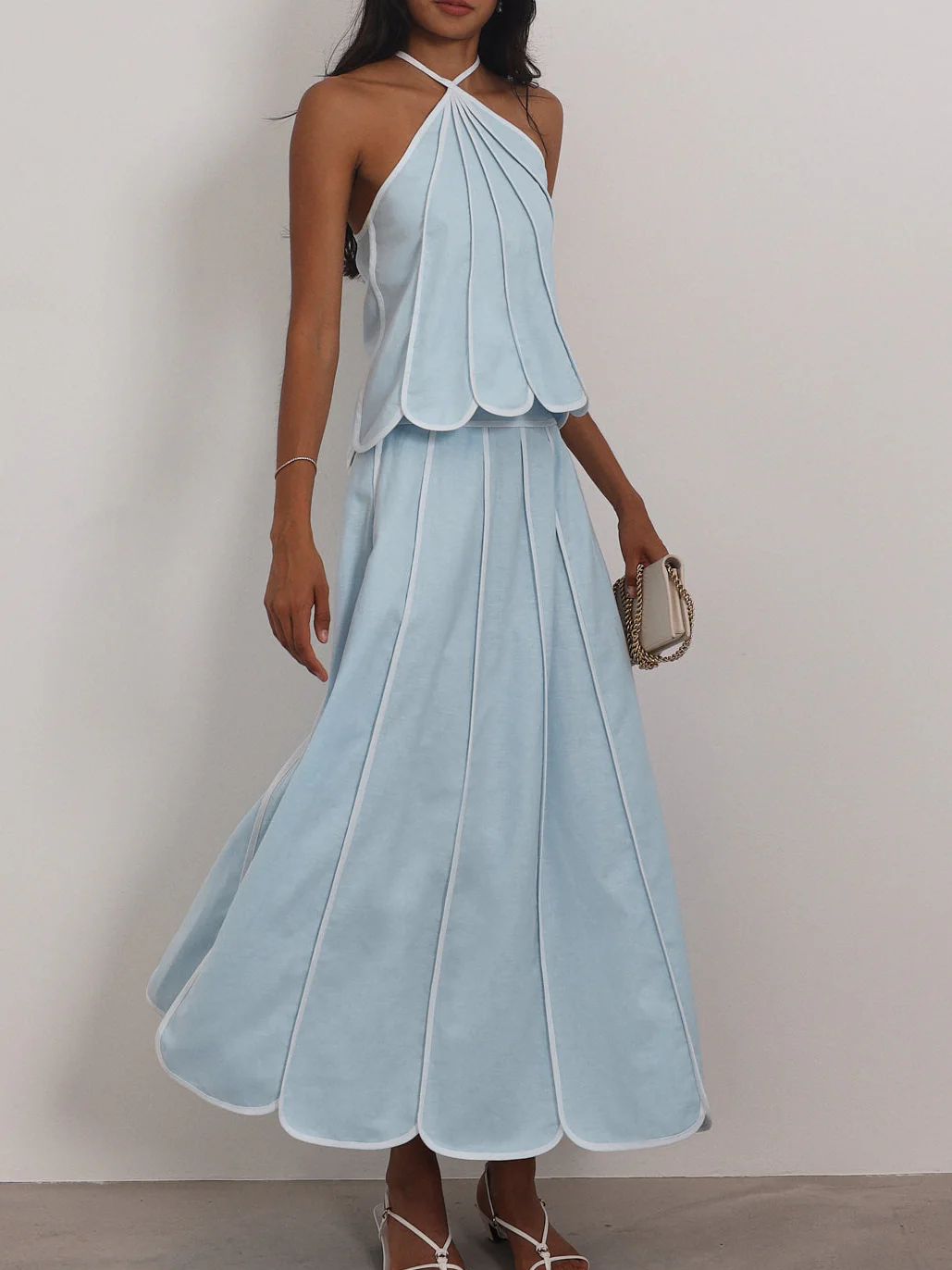 Panelled Resort Maxi Skirt Set