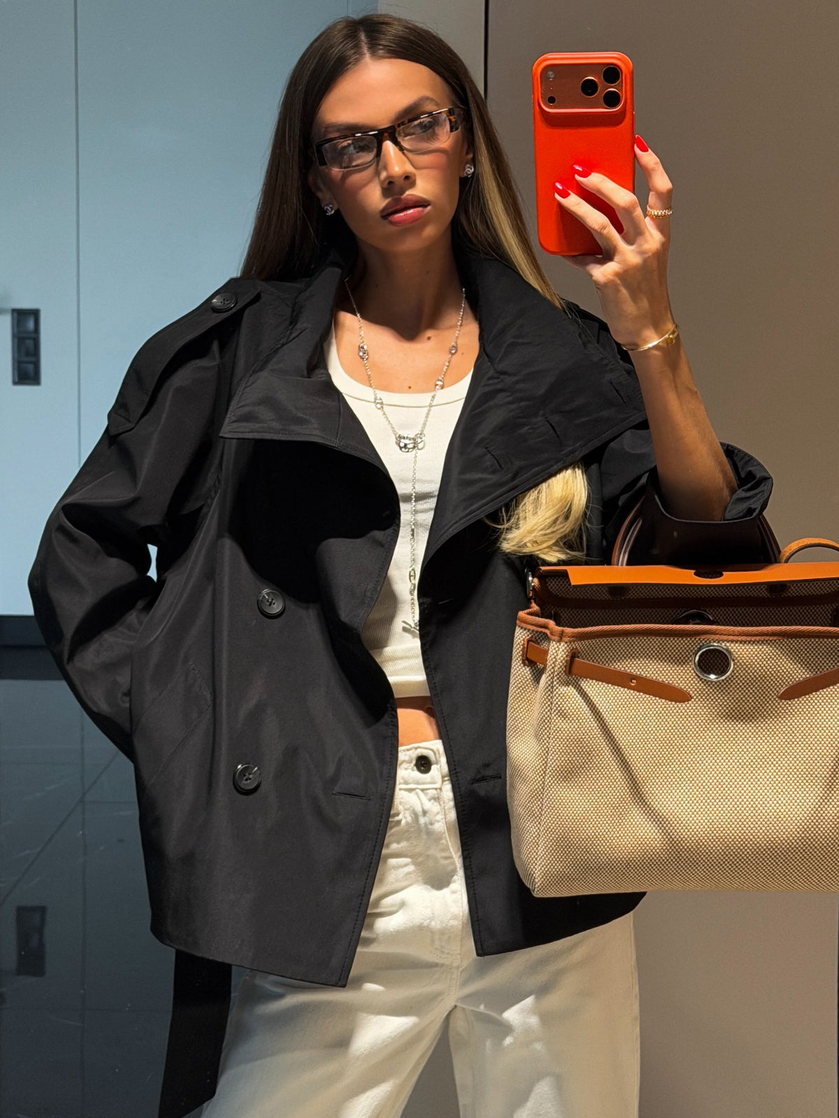 Double-Breasted Trench Coat