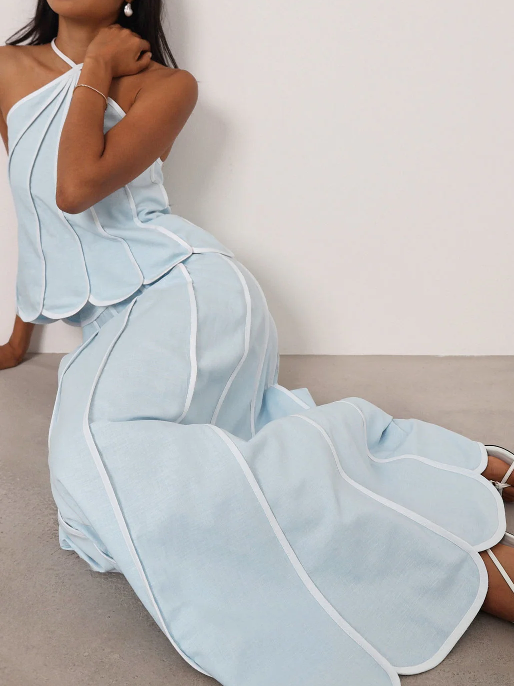 Panelled Resort Maxi Skirt Set